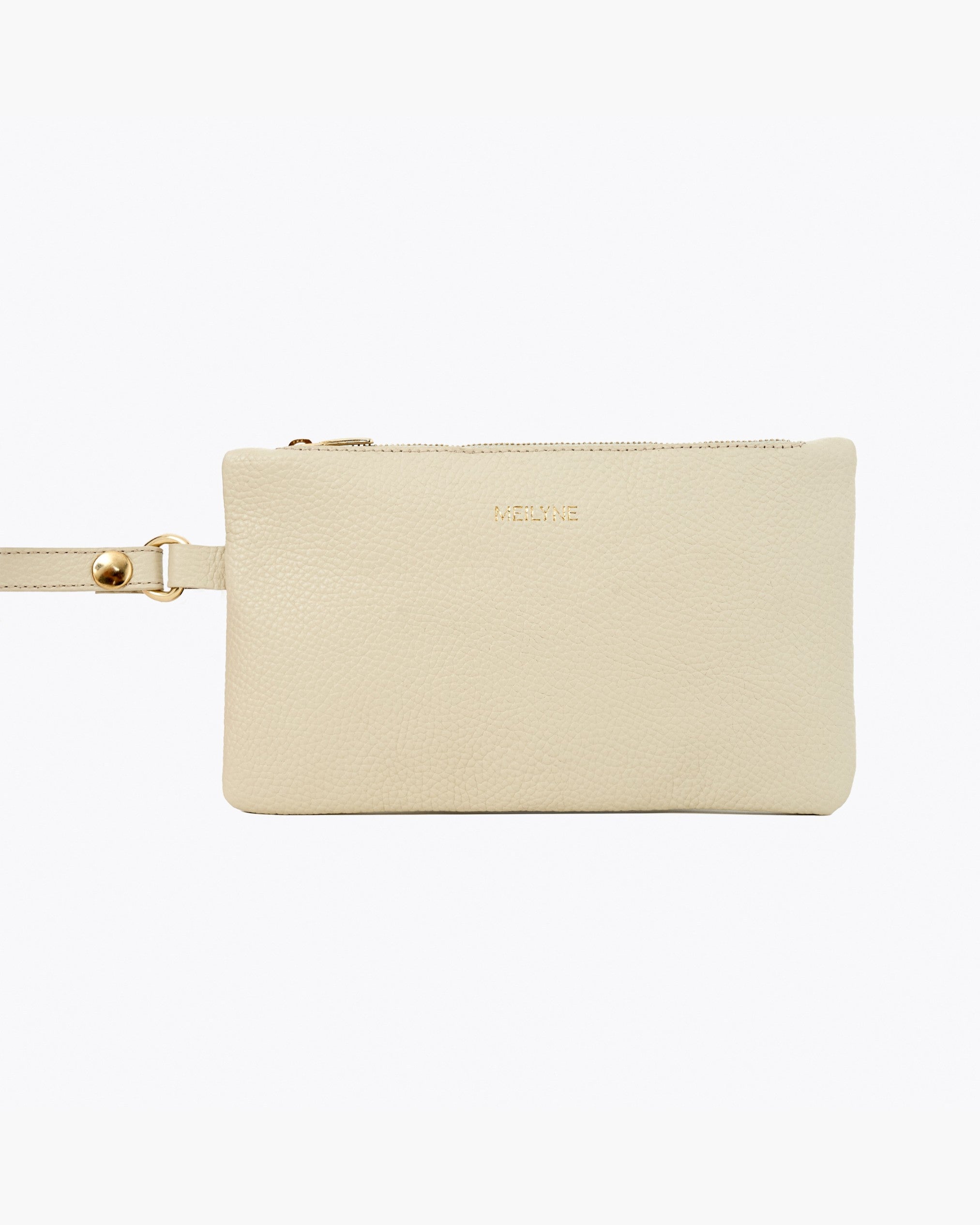 Sac cabas OZI Crème détail de la pochette