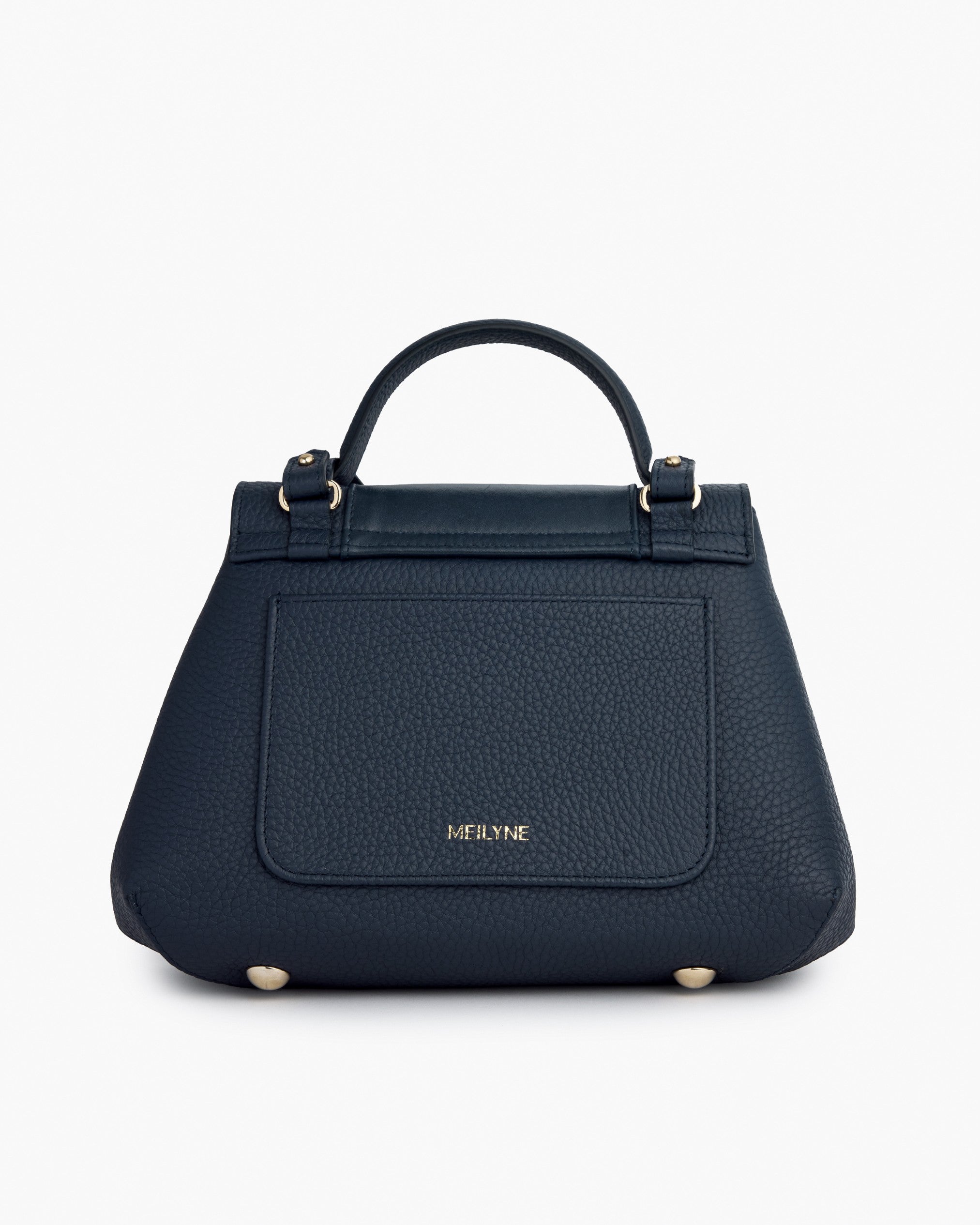 Sac de ville NIGI édition limité Minuit  vue dos sur fond blanc 