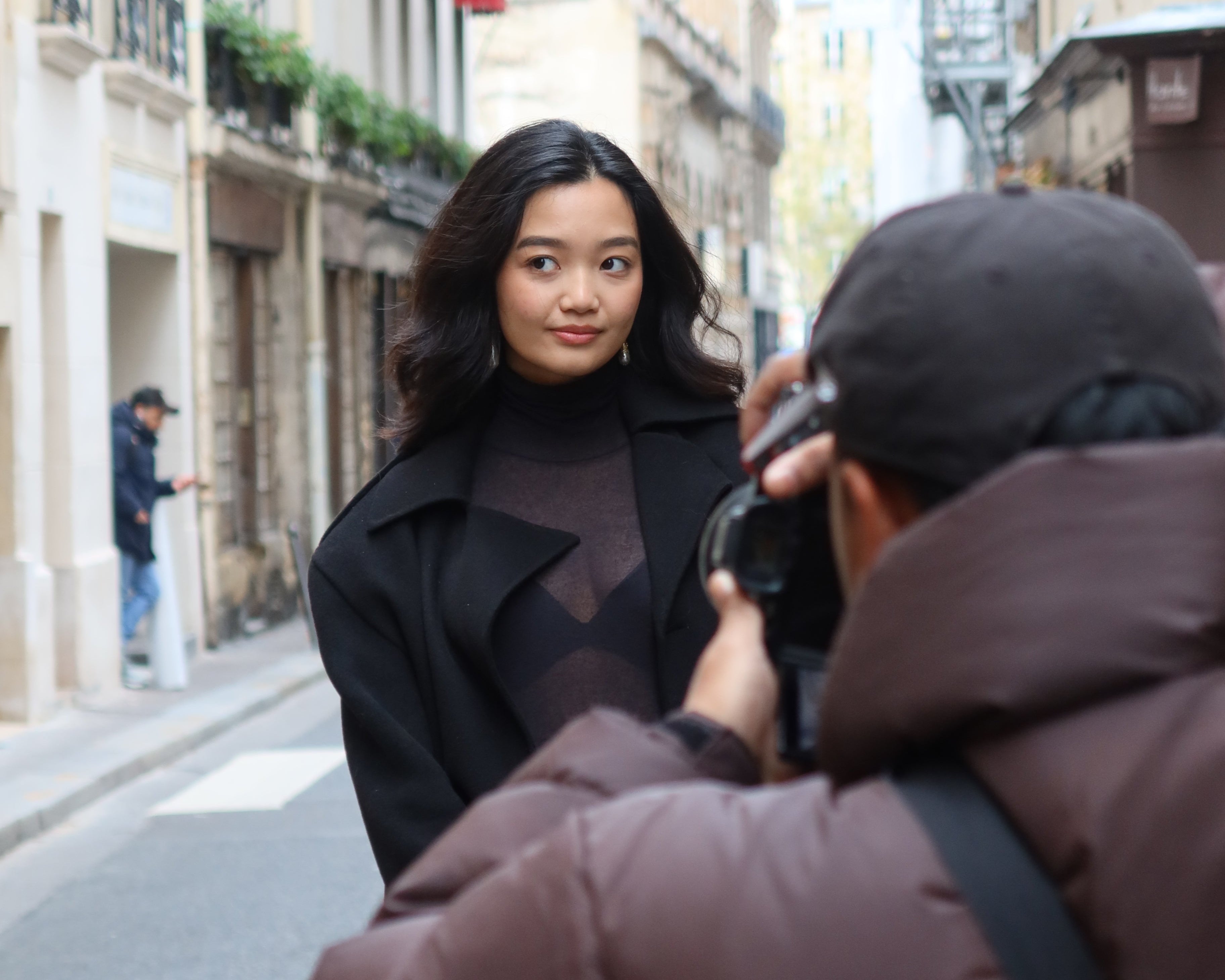 Photo backstage shoot rue Paris